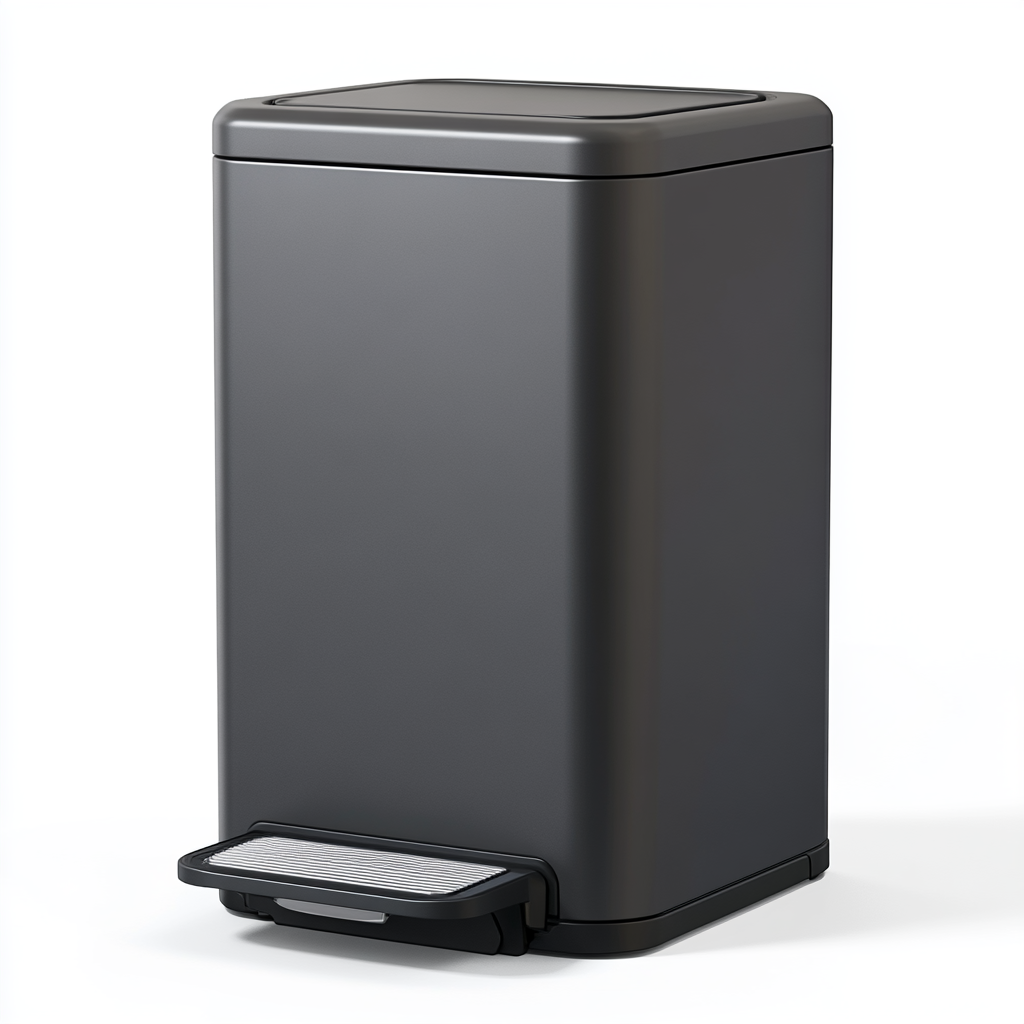 Rygel 16 Gallon Dual Trash Can and Recycle Bin Combo - 2-Compartment Step Waste Bin