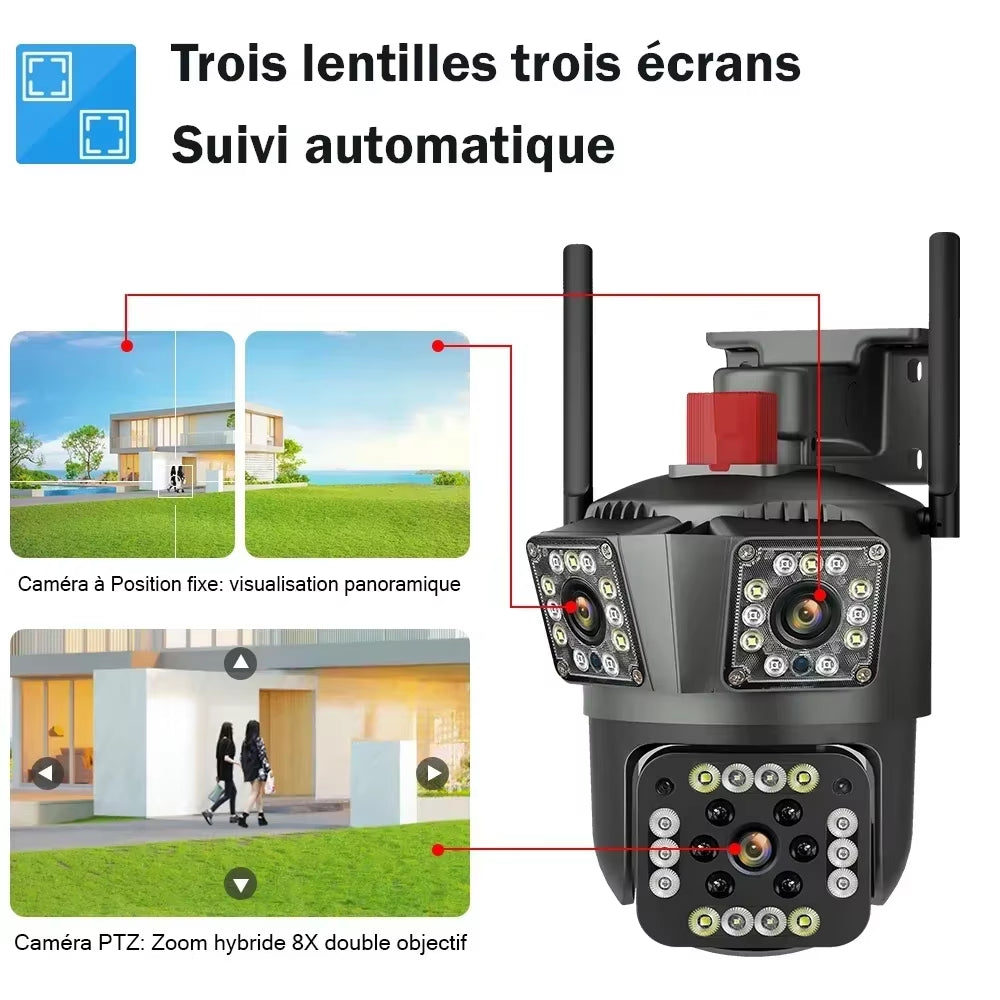 V45 6K Triple Lens outdoor security cameras nz